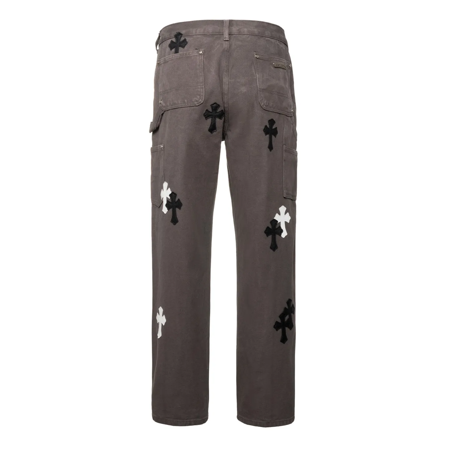 P250 Chrome Hearts Matty Boy Sex Records Patchwork leather workwear high street jeans It is well known that chromehearts jeans use vintage Levis jeans as the base for their creations. They usually add their own unique silver buckles and silver ornaments, plus patchwork embellishments. This is what doubles the value of these vintage jeans. Because the base is vintage jeans, the jeans themselves have become very soft and comfortable after years of baptism. This can be distinguished from ordinary jeans. Regarding the size, you should also refer to the pants data. Style number: 1636# Color: Gray Size: 28 30 32 34 36